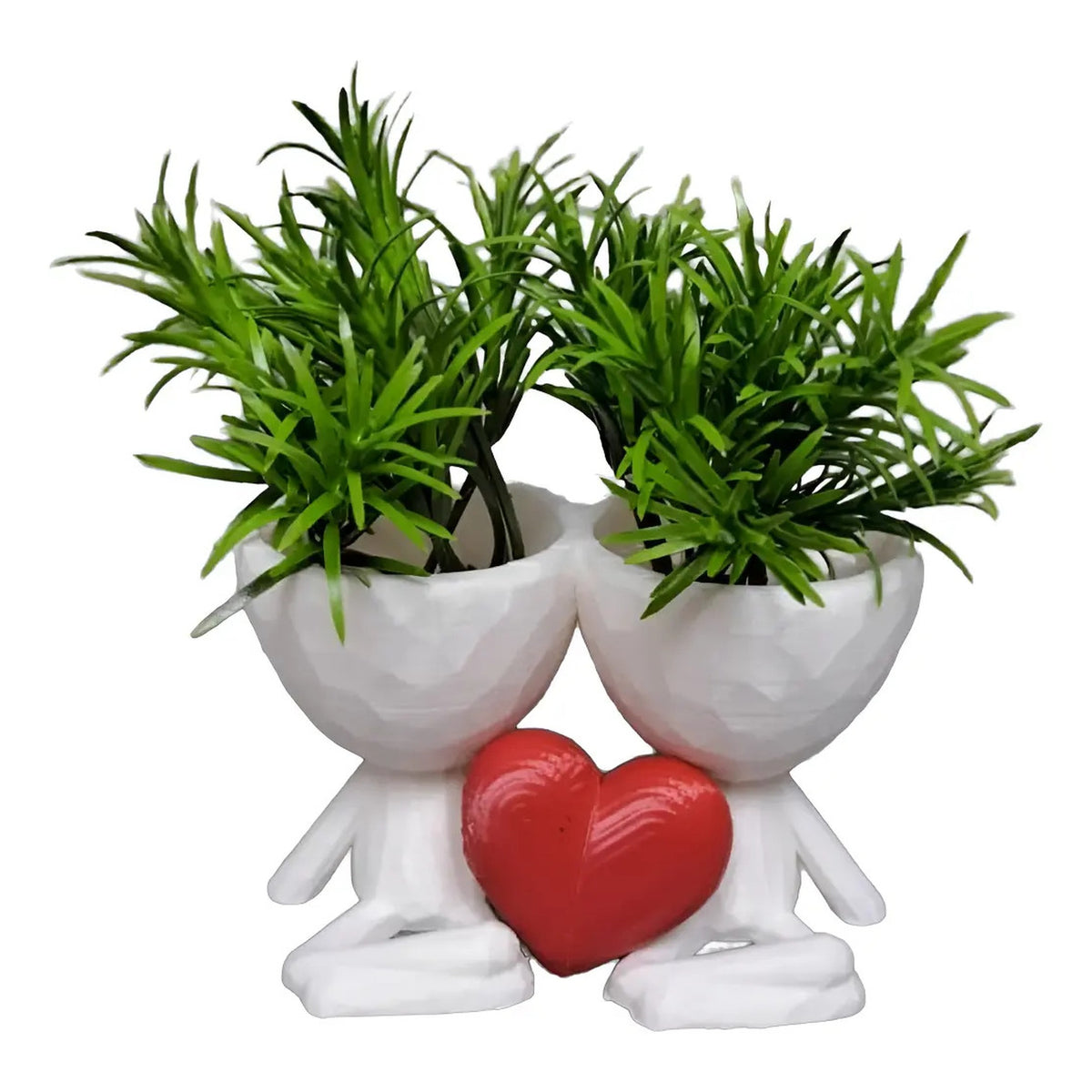 Macetero Robert Plant Pareja Corazon