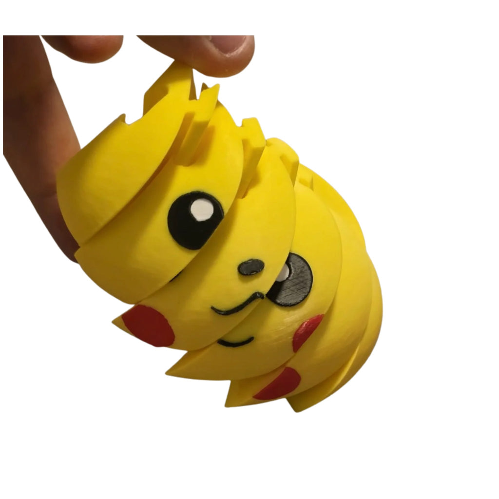 Dumpling fidget amarillo con vaporera impreso en 3D
