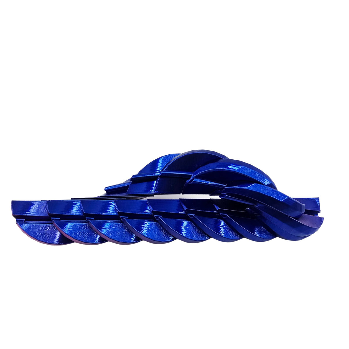 Pelota fidget flexible antiestrés impresa en 3D plegada