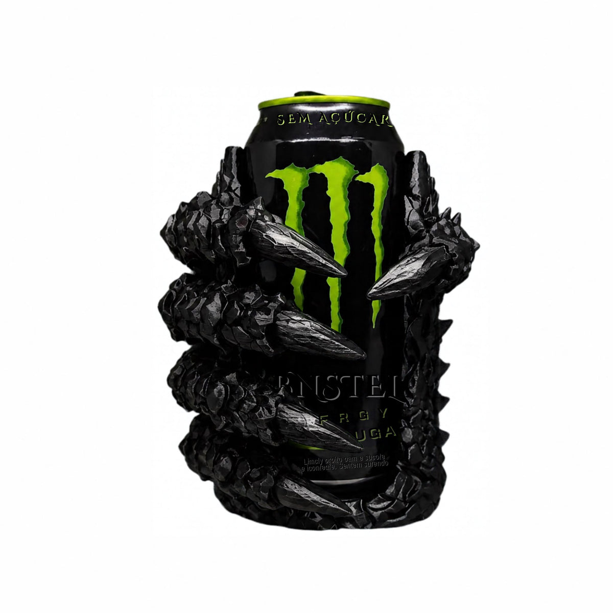 Porta latas garra impreso en 3D negro