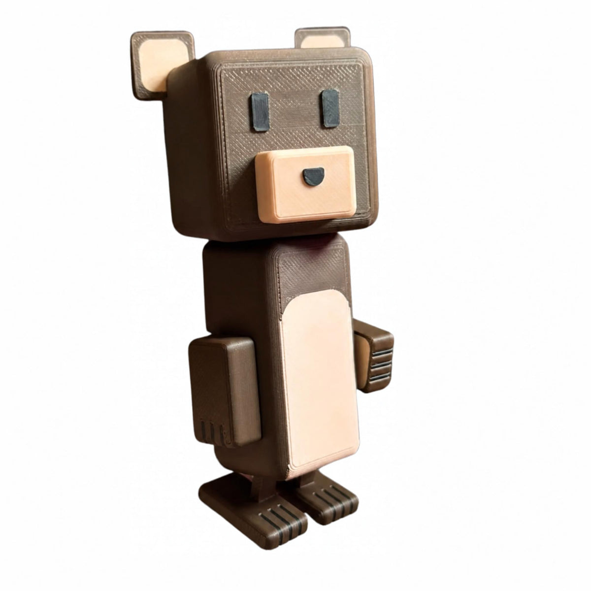 Figura articulada impresa en 3D – Baaren con Shicka (vista sin Shicka)