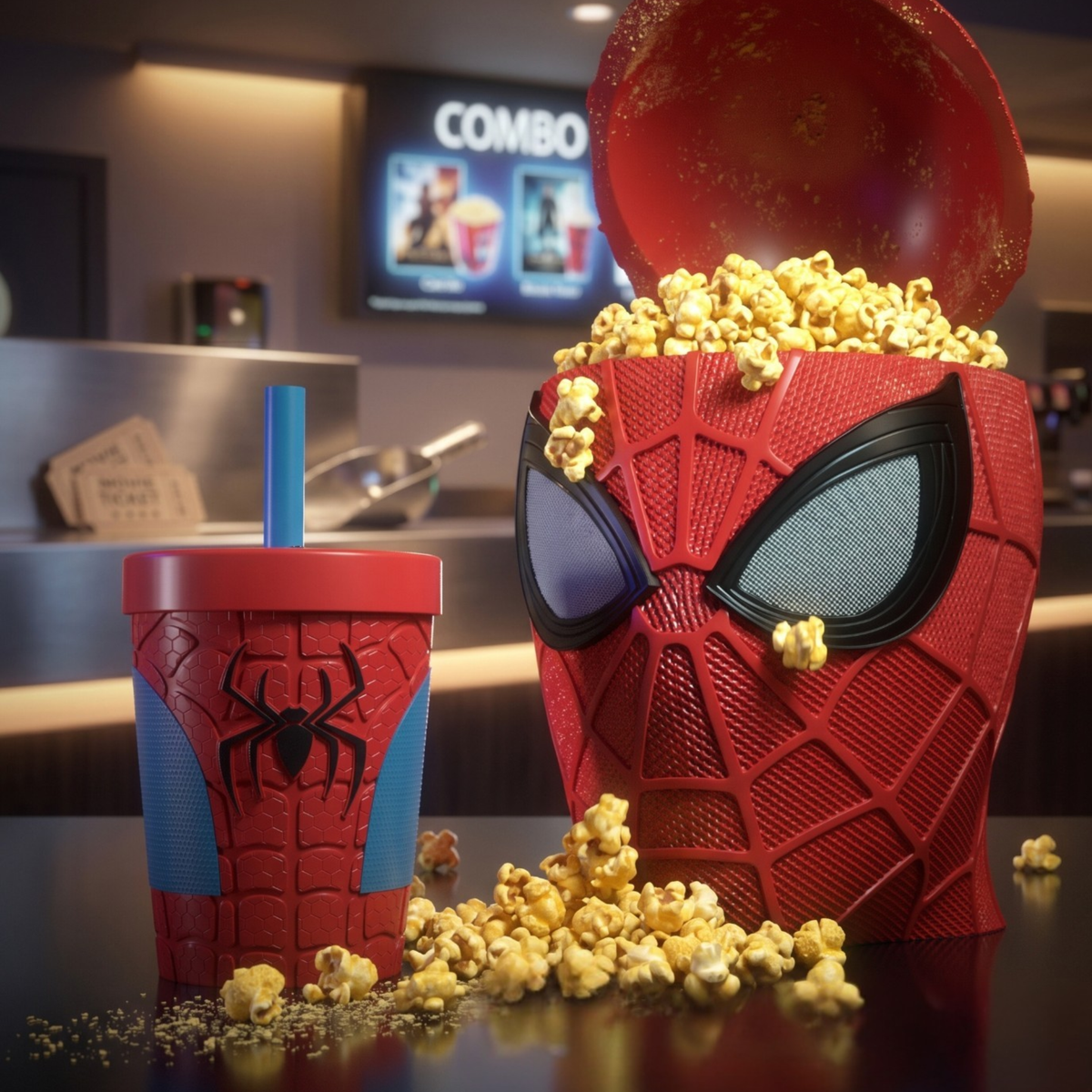 Vaso  y Palomera Spiderman