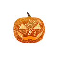 Farol de calabaza con luz LED incluida — Vista 1