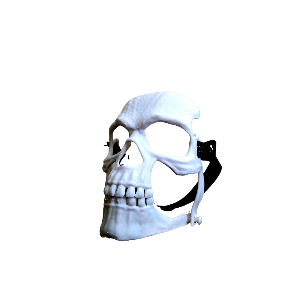 Máscara de calavera con mandíbula móvil — Vista 1